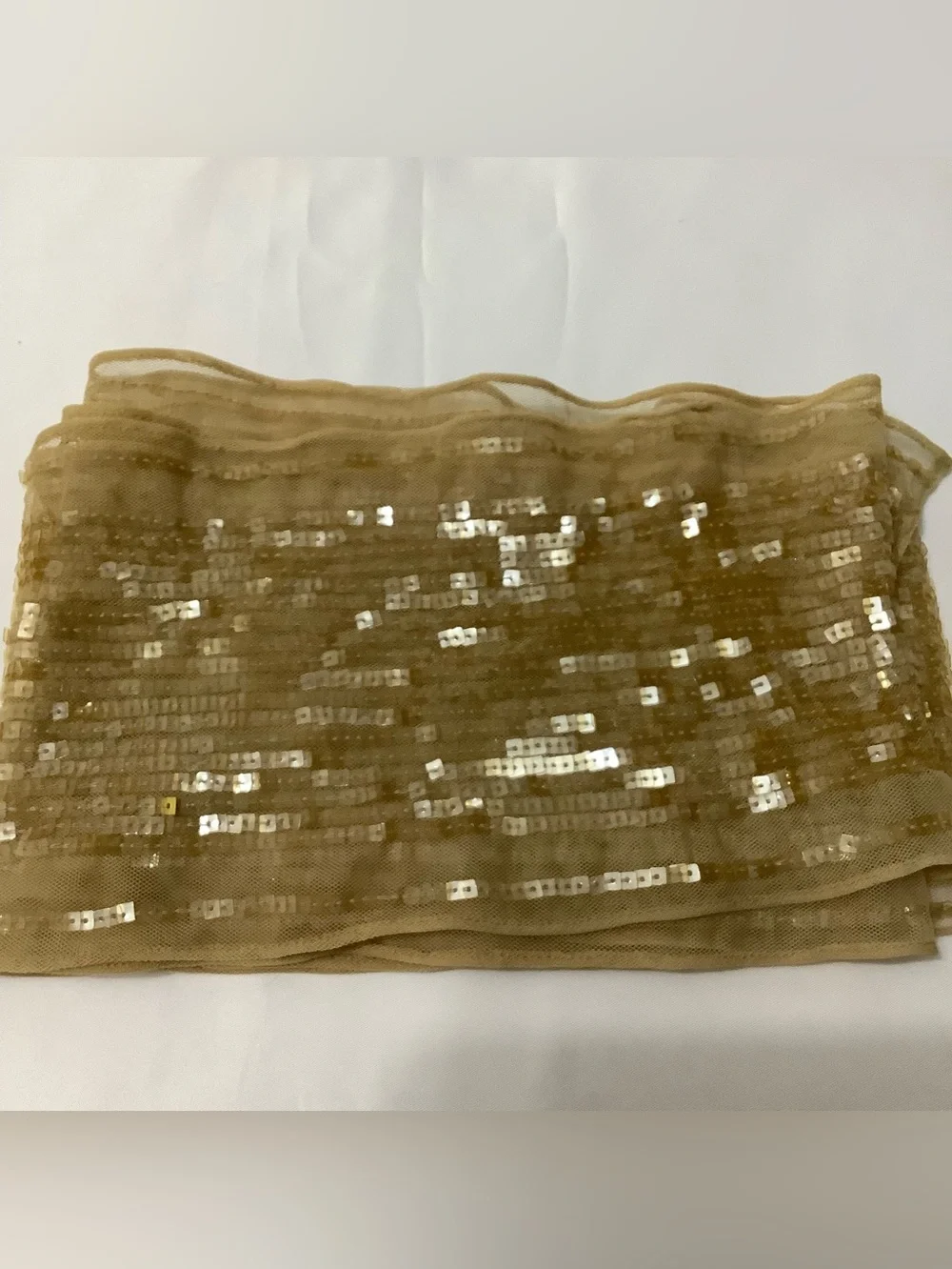 Mesh and square Sequin Scarf. (W226)